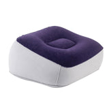 Zoomella Inflatable Foot Rest Pillow Pvc Flocking Leg Rest Pillow For Travel Home Car Purple|Travel Pillows|Travel
