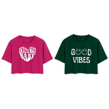 Toplot Tops For Women || Western Tops For Woman Stylish || Crop T-Shirt Western Pack Of 2 (Combo-Top-5258-Pnk-Olv-S),Pink-Olive,,B0F6NR5KKT