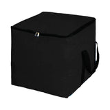 Merishopp Waterproof Cube Storage Bag MoistureResistant Heavy Duty Storage Bag Woven Material, Black, 280L