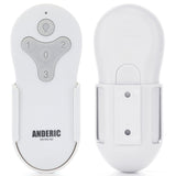 Anderic RRTR214D Replacement Ceiling Fan Remote - Compatible with Harbor Breeze TR214D, TR214B, TR214A, KUJCE10311, KUJCE10712, 