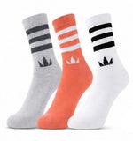 Starina Delta Cotton Regular Socks Pack Of 3 For Men | Soft Breathable Stretch Fit Daily Wear Socks | Comfortable Crew Length So