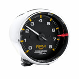 AutoMeter Pedestal Tachometer 3-3/4in. | 0-8K RPM | Black Dial/Chrome Case