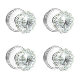 SHINY HANDLES Crystal Dummy Door Knobs Interior, Glass Dummy Door Knobs for Hall and Closet,Inactive and Non-Locking Function,Po
