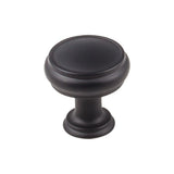 Top Knobs TK831BLK Serene Collection 1-3/16 Eden Medium Knob, Flat Black