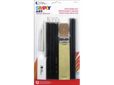 Loew Cornell LWC1021077 Simply Art Sketching Set 12Pc Art Sketching