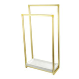 Kingston Brass SCC8267 Edenscape Freestanding -Towel Rack, Brushed Brass