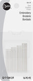 Dritz Embroidery Hand Needles, Size 3/9 (16Count)