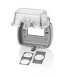 Leviton Weatherproof Outlet Box, Extra Duty 1Gang WhileInUse Cover Includes Inserts for Single, Duplex and Decora/GFCI Recept