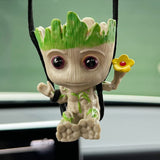 ZOSTLAND Lovely Swing Ornament Tree Man Smile Car Auto Rear View Mirror Hanging Decoration Suspension Pendant Accessories Applic