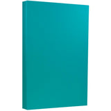 JAM PAPER Legal 65lb Cardstock - 8.5 x 14 Coverstock - 176 gsm - Sea Blue Recycled - 50 Sheets/Pack