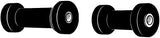 Spool Roller 5 W 5/8 S BLK RUB