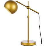 Living District Modern Home Decorative Forrester 1 Light Brass Table Lamp