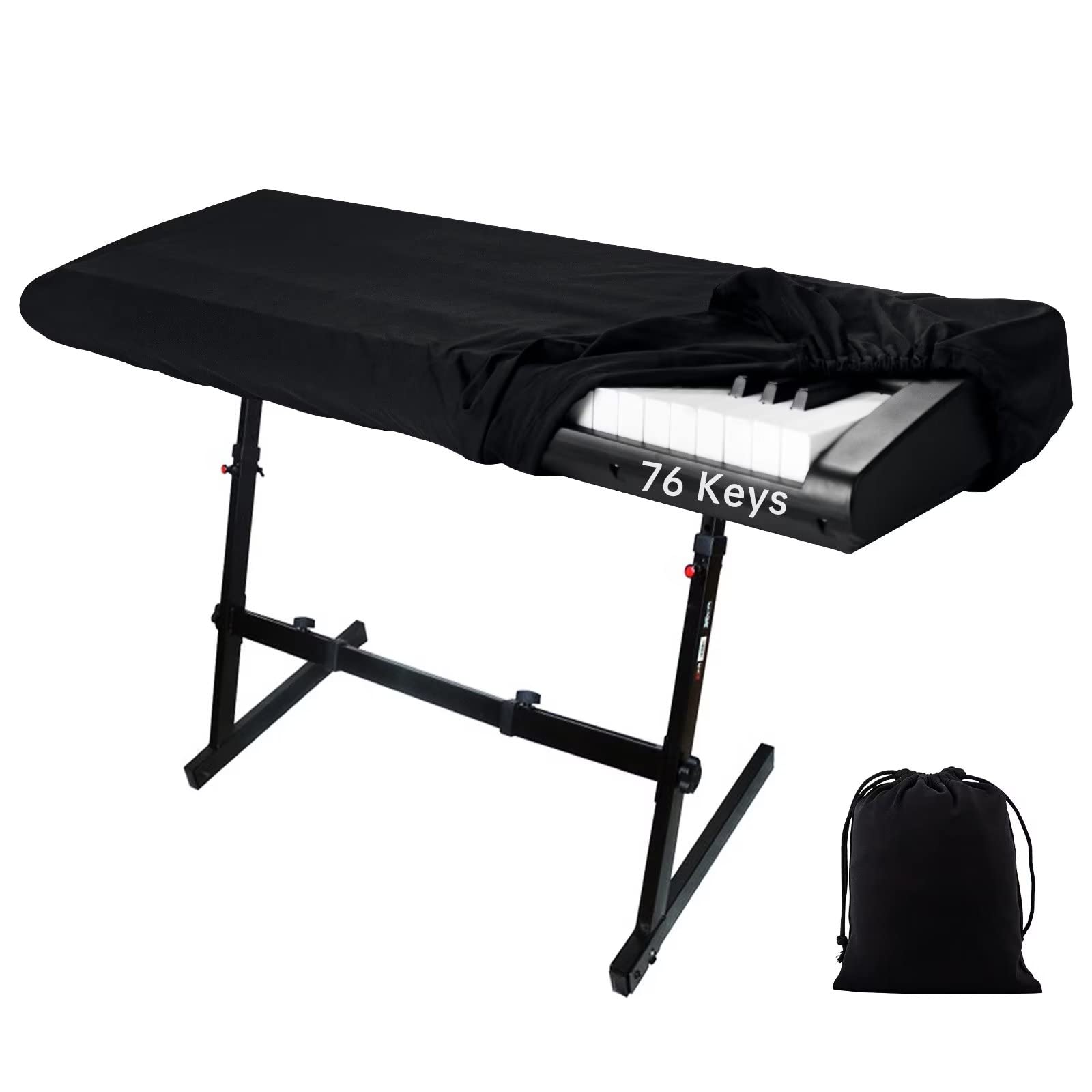 Piano Keyboard Cover, 76 Keys Piano Music Keyboard Dirt Proof Cover, Stretchy Electronic Keyboard Piano Cover, Electronic Keyboa