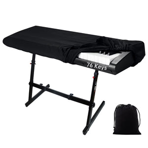 Piano Keyboard Cover, 76 Keys Piano Music Keyboard Dirt Proof Cover, Stretchy Electronic Keyboard Piano Cover, Electronic Keyboa