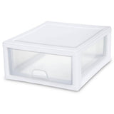 STERILITE 23018006 16QT Stacking Drawer, 16 quart/15 L (Pack of 1), White