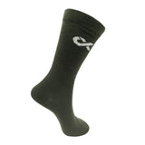 Xjarvis Texas Army MenS Cotton Formal Calf Socks (Olive Green, Pack Of 1)