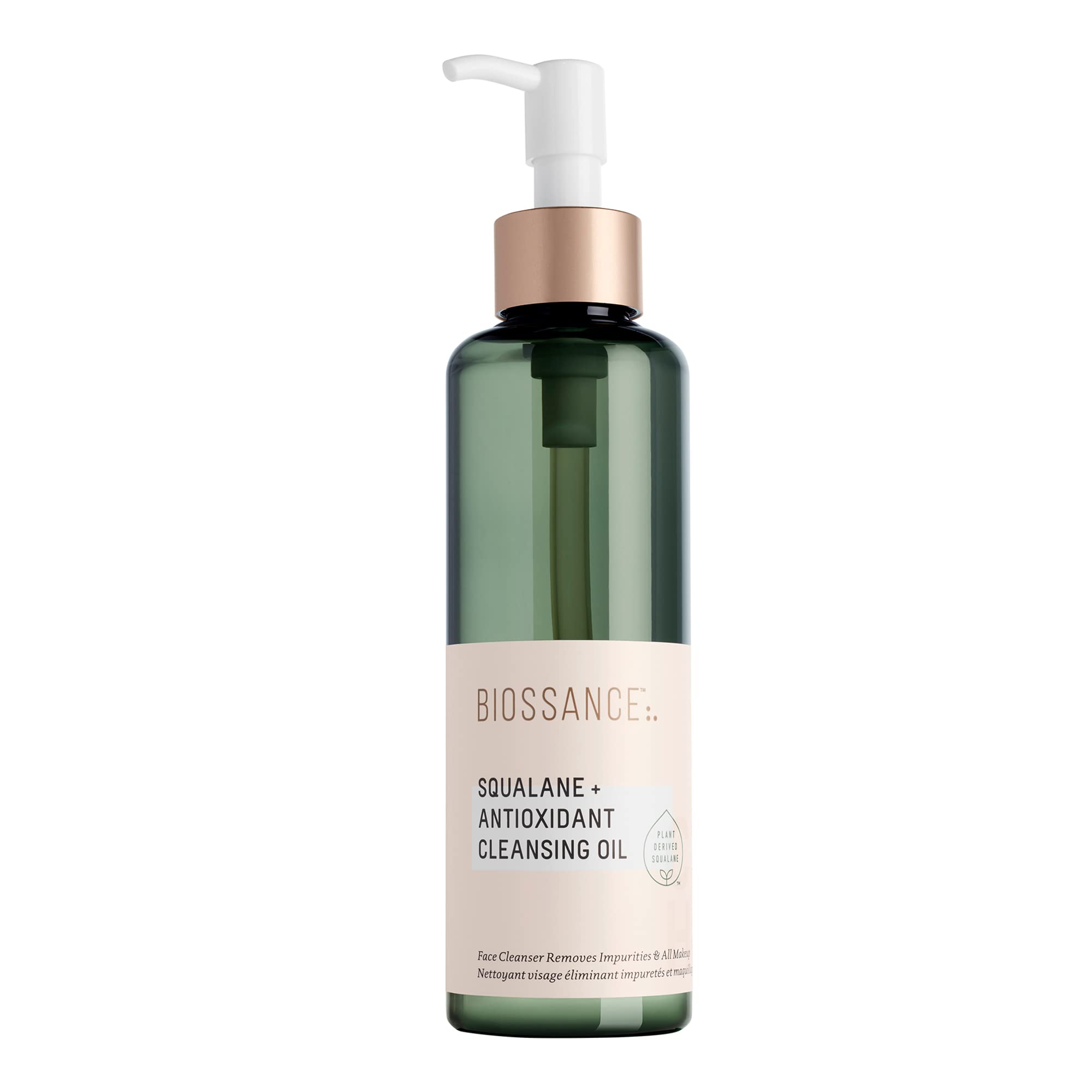 Biossance Squalane + Antioxidant Cleansing Oil. Lightweight Facial Oil Cleans Deep into Pores, Removes Makeup and Hydrates Skin.