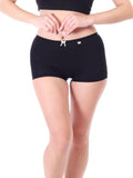 Xjarvis Ladybay Women'S High Coverage Combed Cotton Stretch Boy Shorts Mid Waist Seamless Brief Boxer Underwear Moisture Wicking Innerwear Super Soft & Breathable (Black L),Black,,B0DV3RH7CD