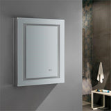 Fresca Spazio 24 Wide X 30 Tall Bathroom Medicine Cabinet W/Led Lighting & Defogger