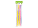Krafty Kids GC024K Chenille Pastel Mix Stems (40 Pack), 6mm by 12