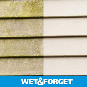 Wet & Forget Outdoor Moss, Mold, Mildew, & Algae Stain Remover Multi-Surface Cleaner, Xtreme Reach Hose End Refill, 48 Fluid Oun