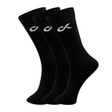 Xjarvis Texas Mens Formal Crew Socks For Office Business School Uniform & Work Use | Cotton Rich Odour-Free Breathable Calf-Length Socks For Men |Pack Of 3 (Black),Black,,B0CQK6LSRS