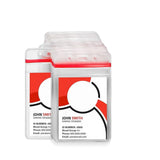 Staples Vertical Sealable ID Badge Holders, 5-inch x 3-inch, Vinyl, Clear, 150/Carton (51923VS)