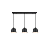 Elegant Lighting Living District Indoor Modern Home Decorative Bright Ceiling Nota 3 Light Black Pendant