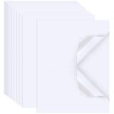 Printable Sticker Paper for Inkjet Printer, 40 Sheets 5.5x8.5 Matte Sticker Printer Paper Full Sheet Labels, 2 Per Page Sticker 