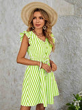 Leriya Fashion One Piece Dress For Women| Midi Dress For Women| Birthday Dress For Women (Small, Green)