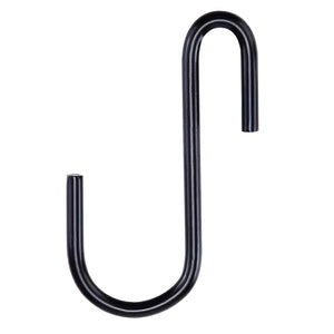 10 Pack Black S Hooks for Hanging Plants, Metal Hooks for Hanging, Small S Hooks for Hanging Heavy Duty, Durable S Shaped Kitche