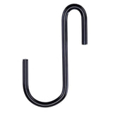 10 Pack Black S Hooks for Hanging Plants, Metal Hooks for Hanging, Small S Hooks for Hanging Heavy Duty, Durable S Shaped Kitche