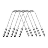 Shreenik Stainless Steel Tongue Cleaner With Steel Grip Set Of 5 Piece|High Qualitiy Steel Tongue Cleaner_5 Pis