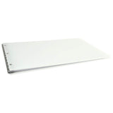 11x17 Screw Post Binder Acrylic Panel with Fixed Posts White