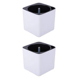 Velura 2Pcs Abs Self Watering Planter Pot With Water Level Indicator|2 Pieces Self Watering Plant Pot| Baskets, Pots & Window Bo