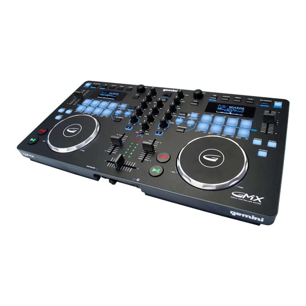 Gemini Sound Gmx Stand Alone Professional Audio Dj Multi-Format Usb, Mp3, Wav And Dj Software Compatible Media Controller System