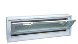 2208 Hopper Vent Window for Glass Blocks, Sheds, Cabins, Tiny Homes, Garages