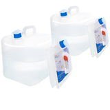 Gowithwind Collapsible Water Container Jug with Spigot, 2 Packs 5.3 Gallon BPA Free Camping Water Storage Carrier for Outdoor Hi