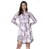 Dhruvi Trendz Womens Rayon Women Western Dresses Regular Fit A-Line (Dt-Wd1074_Light Pink_S)