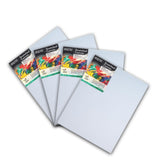 Brustro Artists Stretched Cotton Canvas 4X 4 (Pack Of 4) | Medium Grain, Oil Painting, Strudy, Zero Percolation, Acrylic, Ideal 