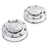 PIT66 2Pcs Dually Front Wheel Center Caps Hubcaps Compatible with Dodge RAM 3500 1-TON 2011-2016 Alcoa Alloy