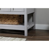 Elegant Decor Theo 32 Zinc Alloy Mdf Single Bathroom Vanity In Gray