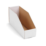 EXYGLO Cardboard Storage Bins 35 Pack, 9.4x3x4.5 Inch Cardboard Boxes, Corrugated Organizer Bins for Pantry, Shelves, Garage, Of