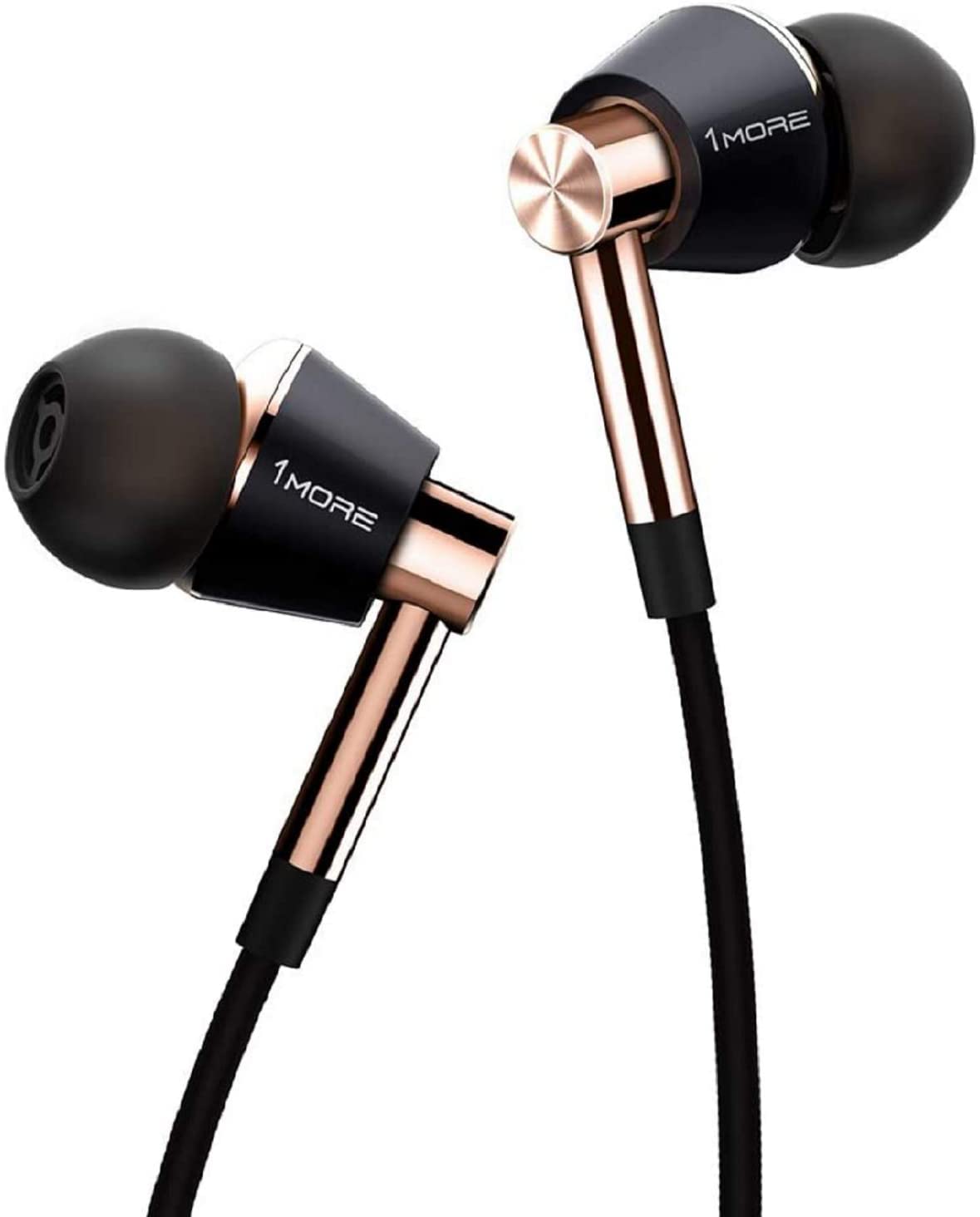 1MORE Triple Driver In-Ear Earphones Hi-Res Headphones with High Resolution, Bass Driven Sound, MEMS Mic, In-Line Remote, High F