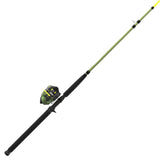 Zebco Big Cat Spincast Reel and Fishing Rod Combo, 7-Foot 2-Piece Fishing Pole, Dial-Adjustable Magnum Drag, Pre-Spooled with 25