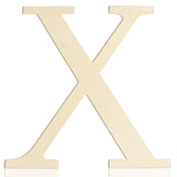Large Wooden Letters 12 Inch Paintable Wood Letter X for Wall Decor, 1/5 Inch Thick Wooden Alphabet Letters Cutouts for DIY Craf