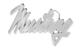 Ford Mustang script chrome plated Brass Belt Buckle