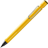LAMY safari yellow Mechanical Pencil with ergonomic grip & body made of robust ASA plastic ideal for drawing & writing inc
