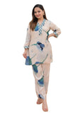 DHRUVI TRENDZ W1817&tr874 Womens Pyjama Set, off-white, 3XL
