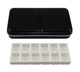 Honbay 12Color Travel Artist Watercolor Tins Palette Paint Case with 12pcs Half Pans